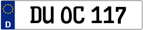 Trailer License Plate